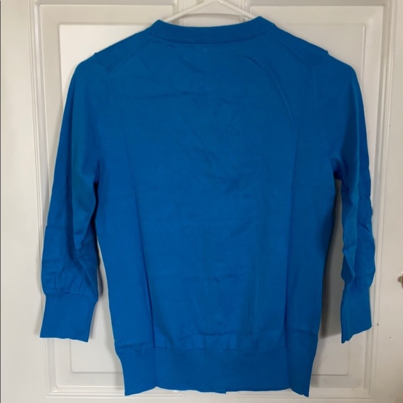 J.Crew The Clare Cardigan Sweater Barcelona Blue - Picture 4 of 4